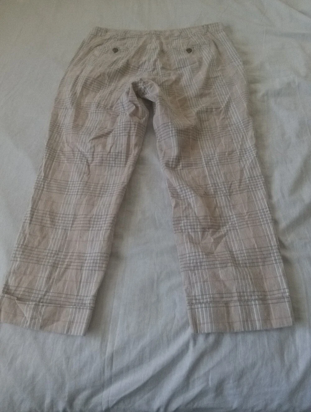 Banana Republic Women's Beige Plaid Avery Pants
